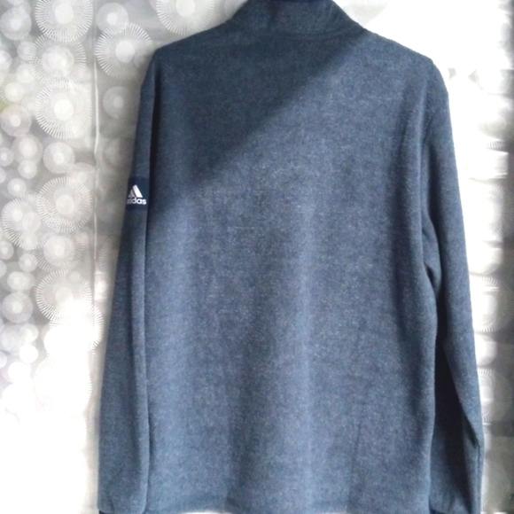 ADIDAS CREW NAVY CHEST POCKET 1/4 ZIP LONG SLEEVE JACKET SIZE MEDIUM NWT - Picture 5 of 6